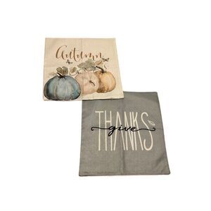 Autumn Thanksgiving Pillow Covers Set Pumpkin Farmhouse‎ Cottage Decor